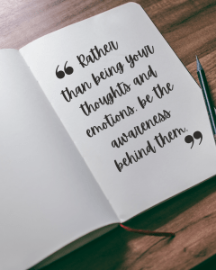 journal with quote
